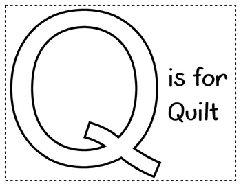 Letter q is for quilt by violets mom tpt