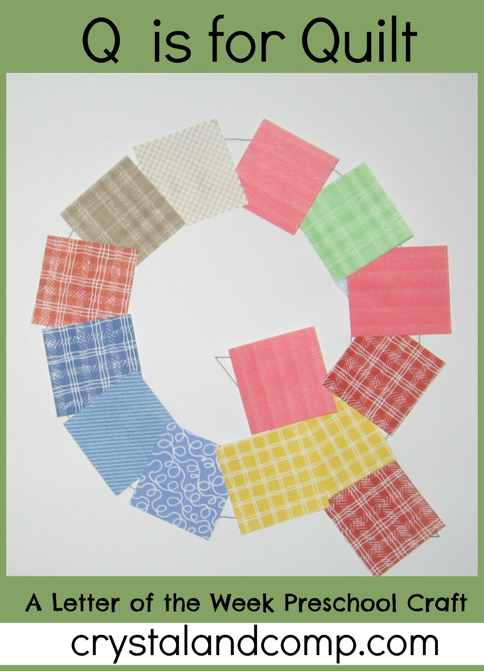 Letter of the week q is for quilt craft
