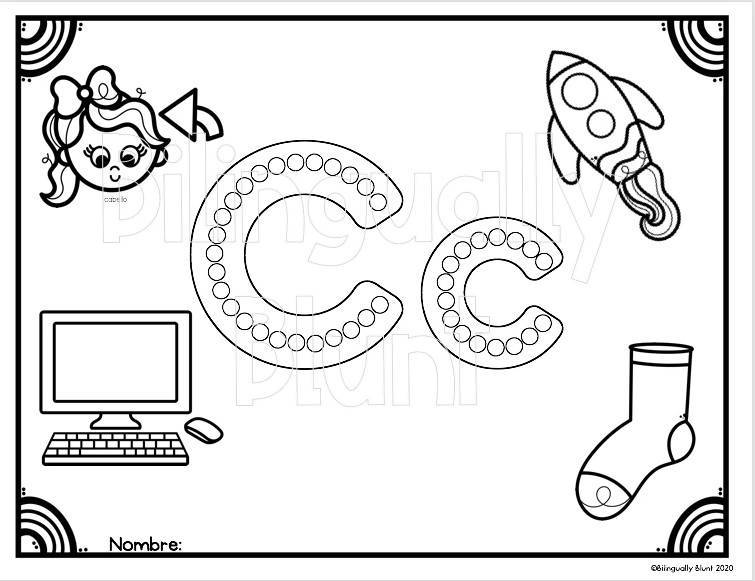 Abecedario para colorear