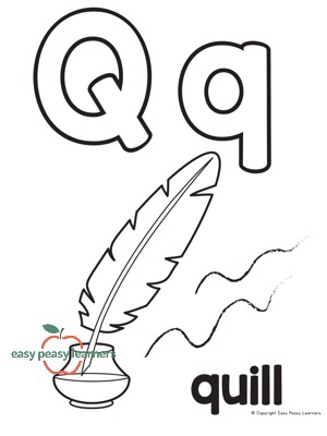 Alphabet coloring pages