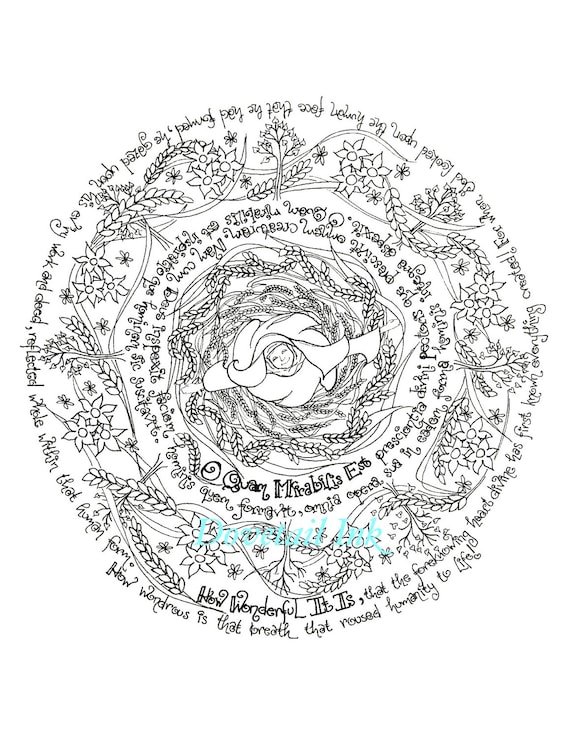 Printable st hildegard coloring page for adults or kids catholic art homeschool or re class resource download now