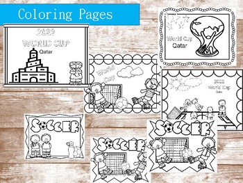 World cup qatar coloring pages by teaching kiddos with mandy