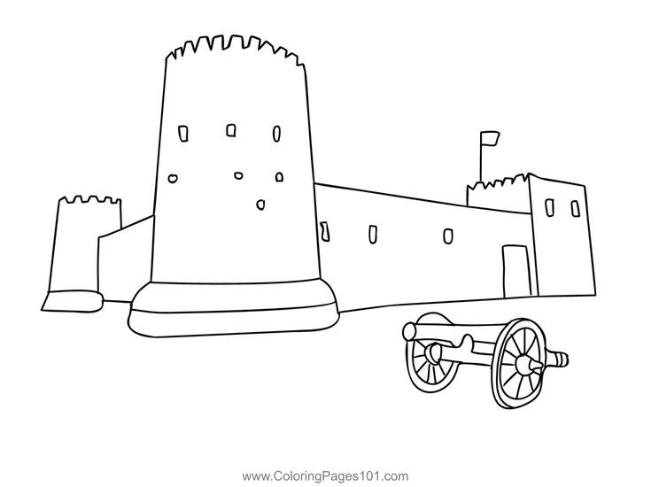 Qatar forts coloring page coloring pages printable coloring pages coloring pages for kids