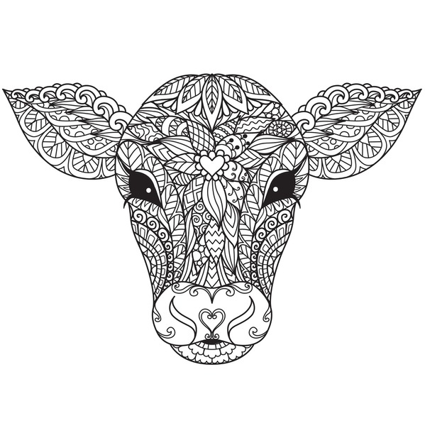 Imãgenes fotos de stock objetos en d y vectores sobre adult coloring pages cows