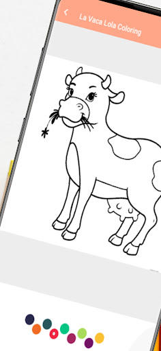 La vaca lola coloring