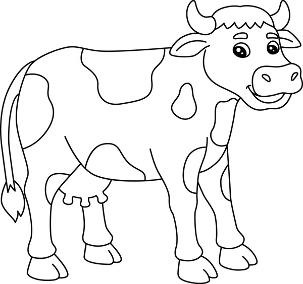 Imãgenes fotos de stock objetos en d y vectores sobre cow coloring page