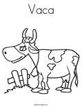 Vaca coloring page