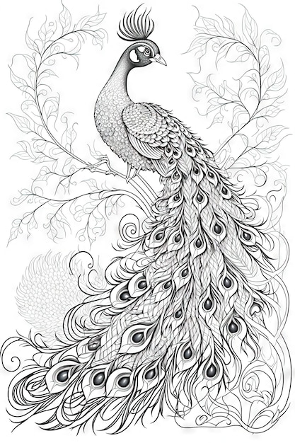 Imãgen de mandala pavo real