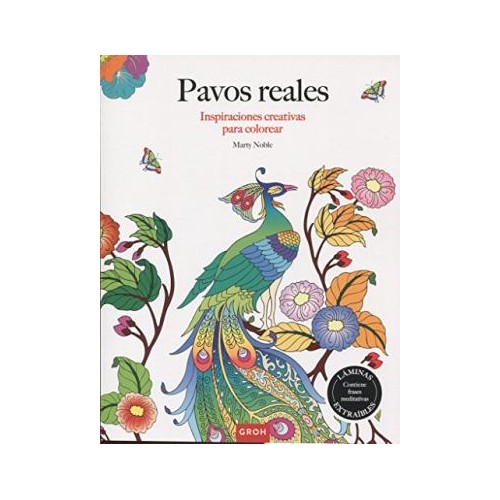 Pavos reales inspiraciones creativas libro para colorear adultos