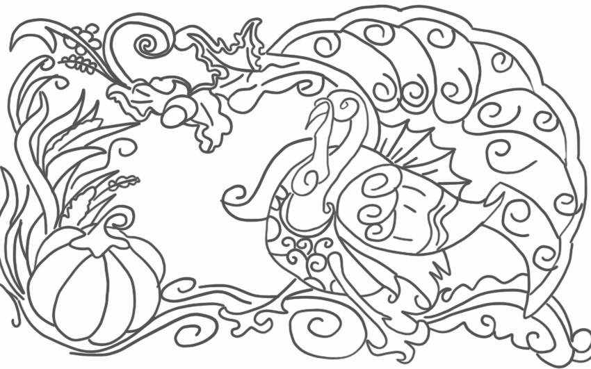Dibujos para colorear thanksgiving