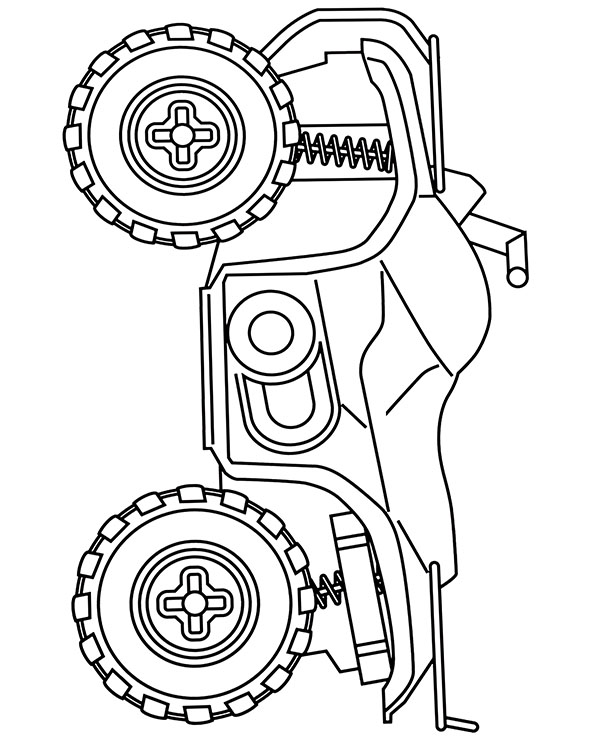 Quad coloring page to print