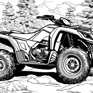Atv coloring pages