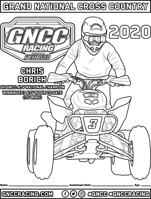 New gncc coloring pages