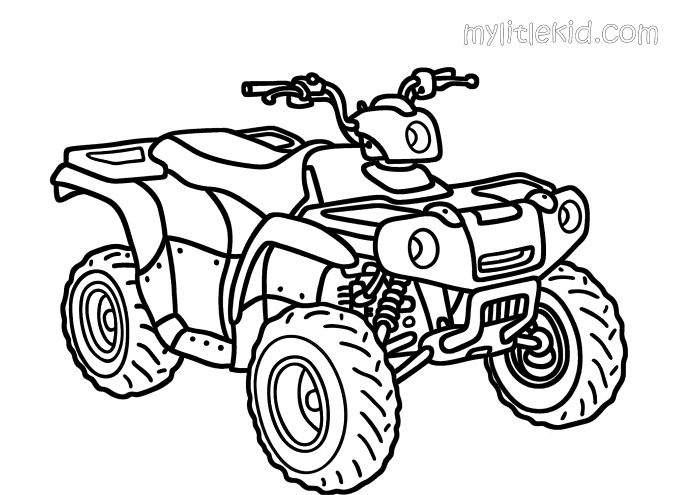 Quad bikes coloring pages print or download for free