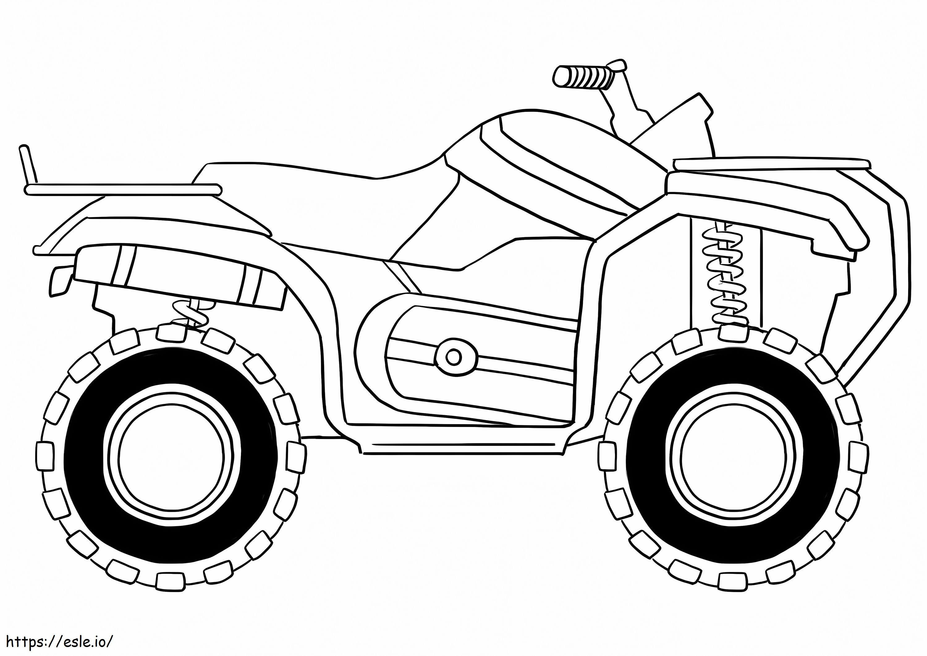 Atv quad bike coloring page