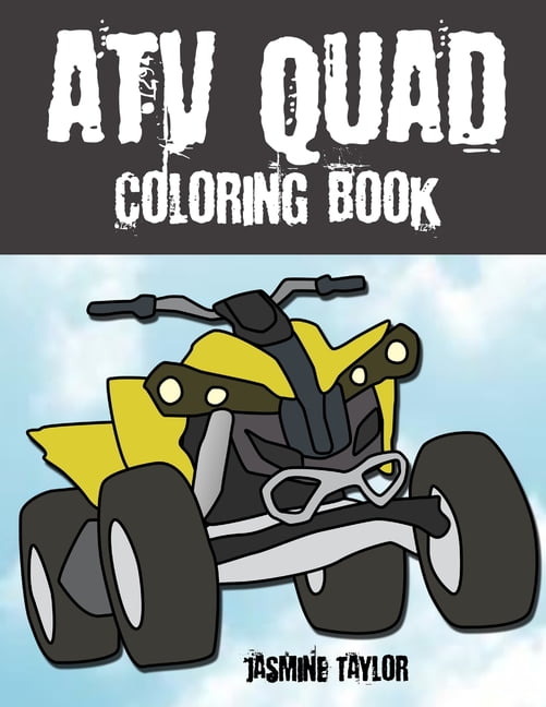 Atv quad coloring book paperback