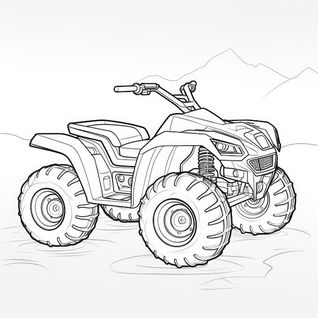 Page atv coloring sheet images