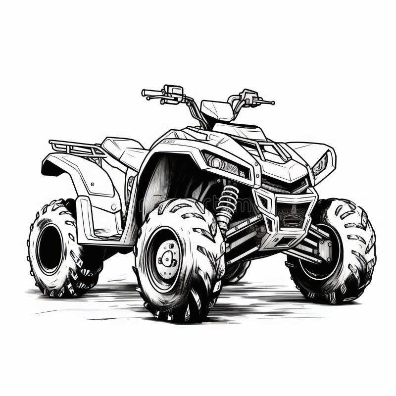 Atv drawing stock illustrations â atv drawing stock illustrations vectors clipart