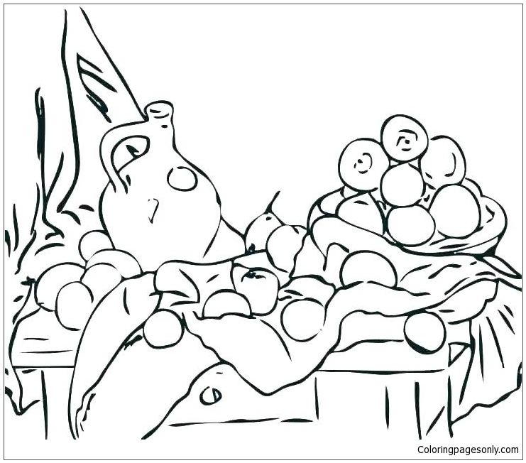Dibujo de cuadros famosos para colorear