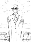 Dibujos de cuadros famosos para colorear