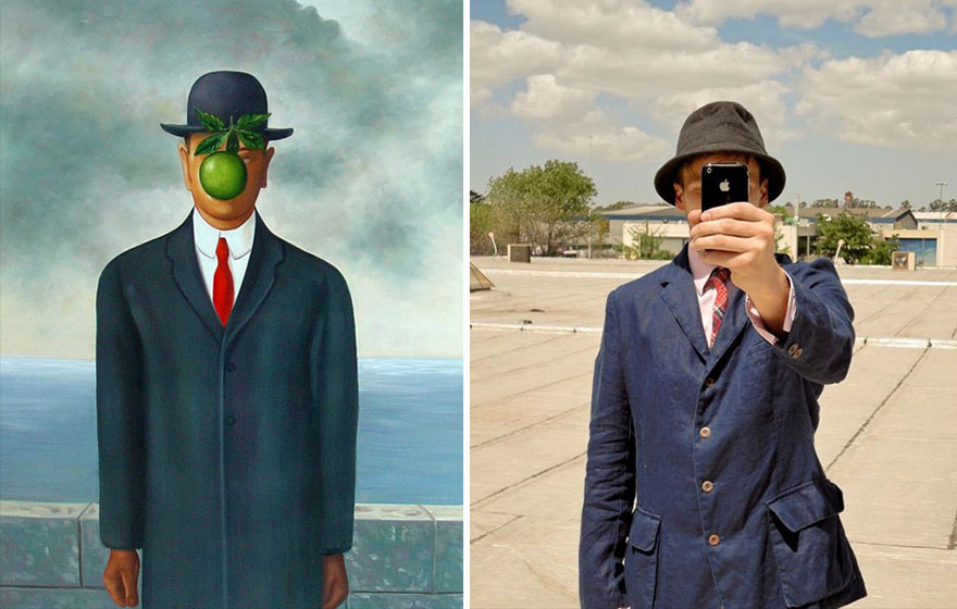 Los cuadros mãs famosos de la historia convertidos en fotografãas modernas