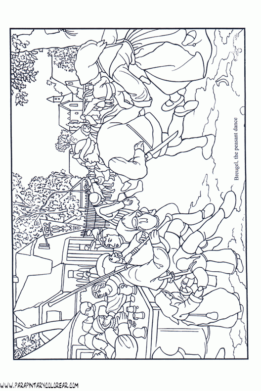 Mãs cuadros para colorear de pintores de famosos coloring book art famous art coloring coloring pages