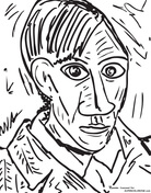 Dibujos de cuadros famosos para colorear