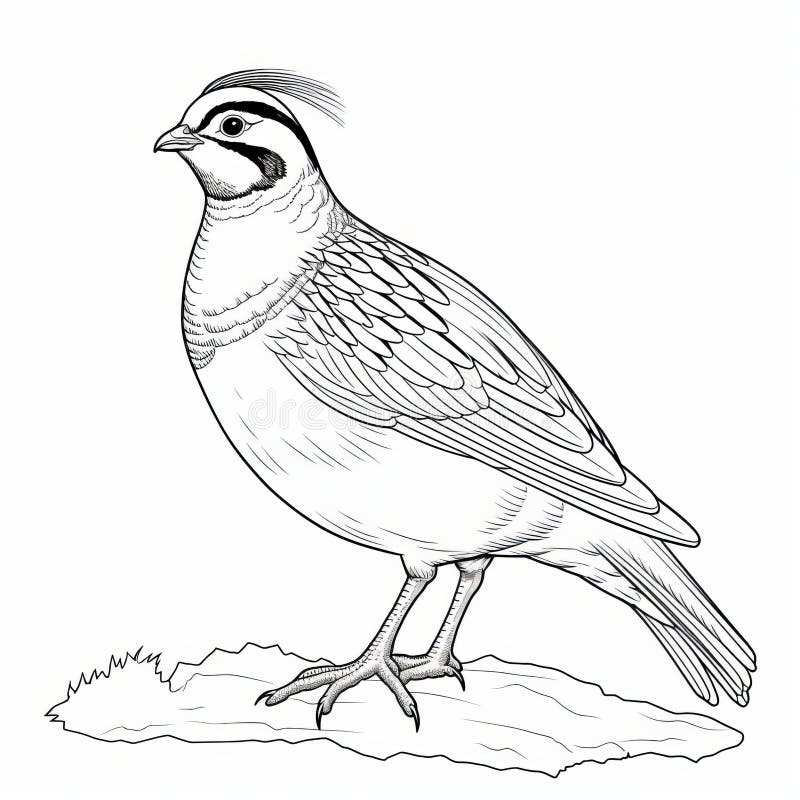 Realistic quail drawing stock illustrations â realistic quail drawing stock illustrations vectors clipart