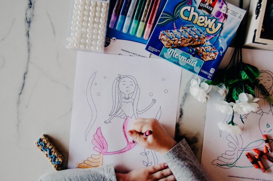 Mermaid coloring page free printable download