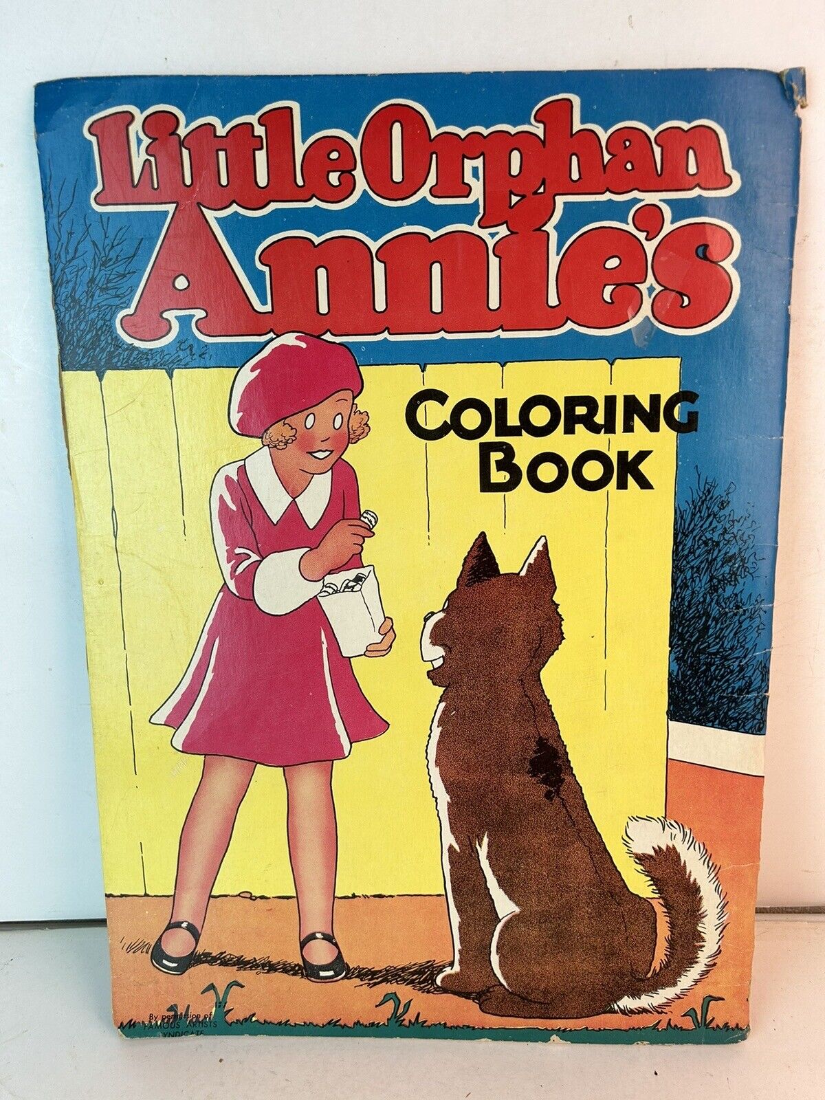 Vintage little orphan annie coloring book saskfield publishing