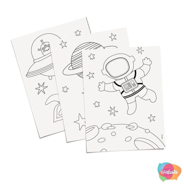 Folhas p colorir astronauta c