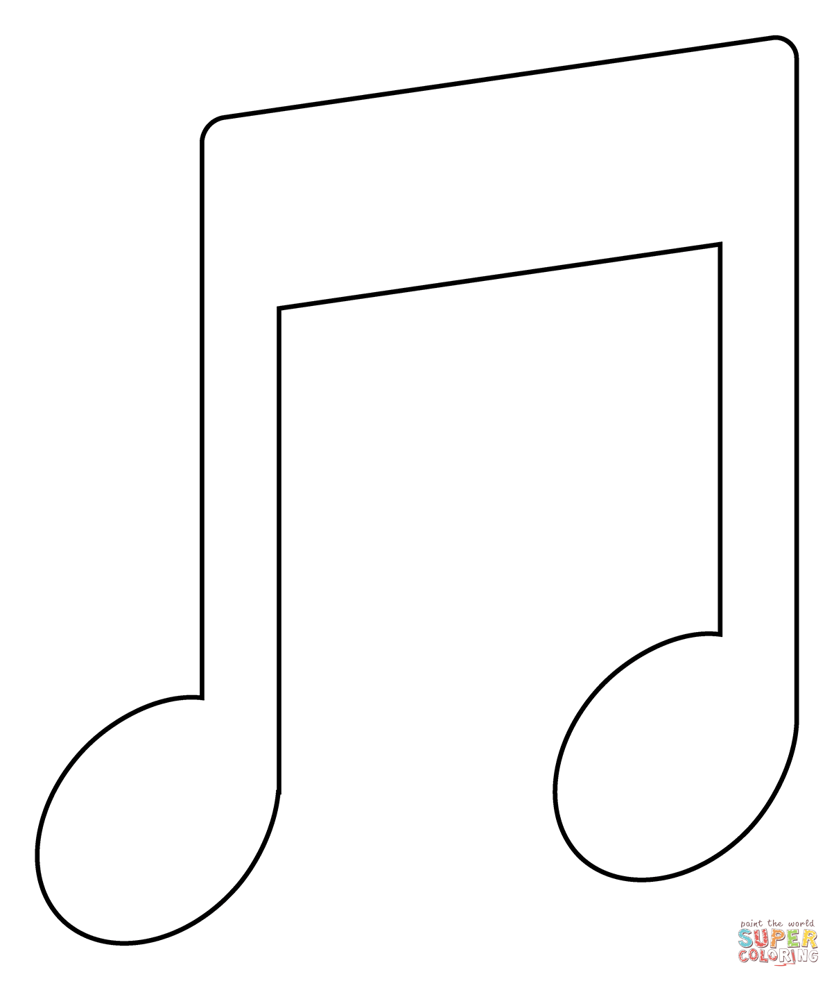 Musical note emoji coloring page free printable coloring pages