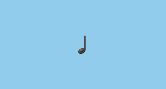 Â quarter note emoji