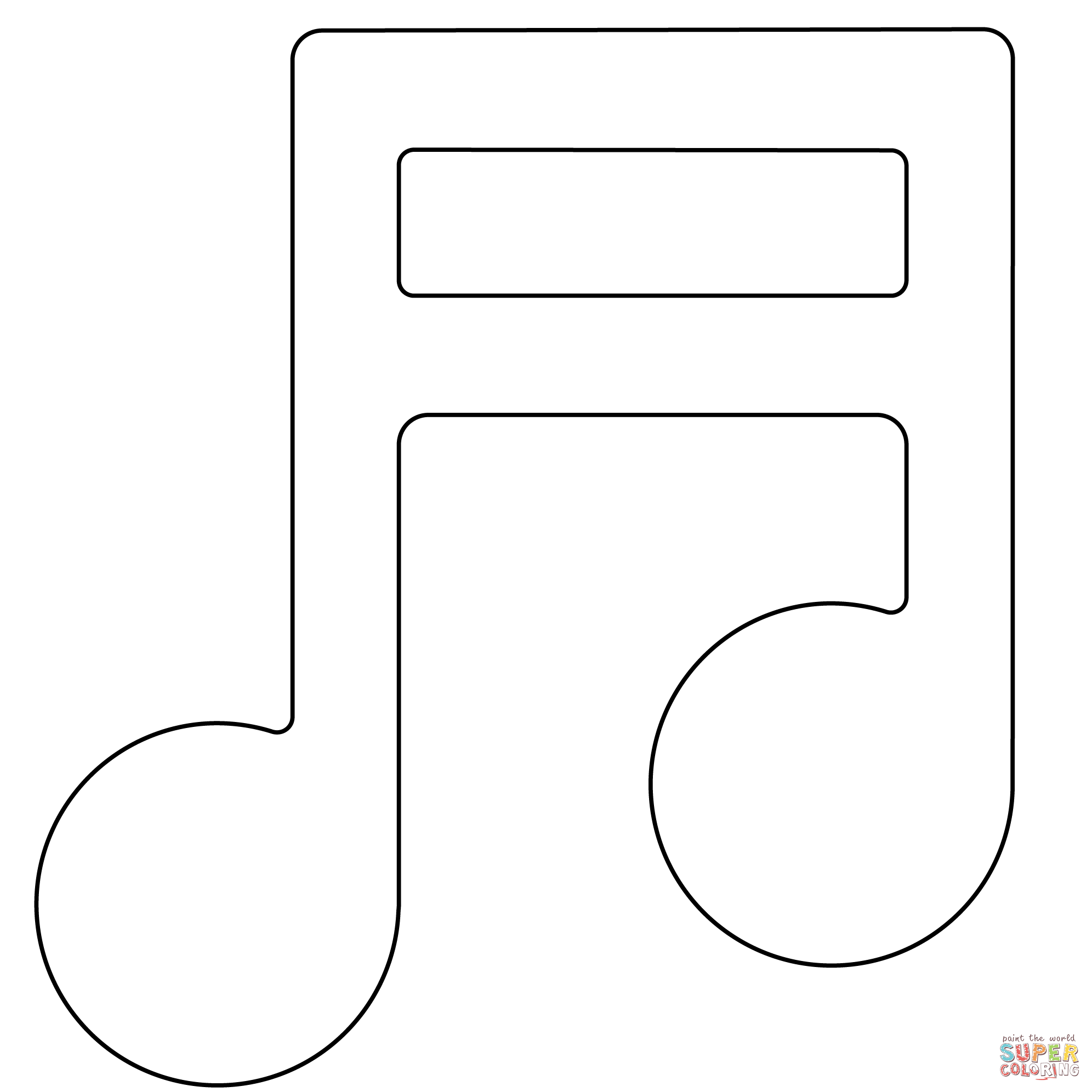 Musical note emoji coloring page free printable coloring pages