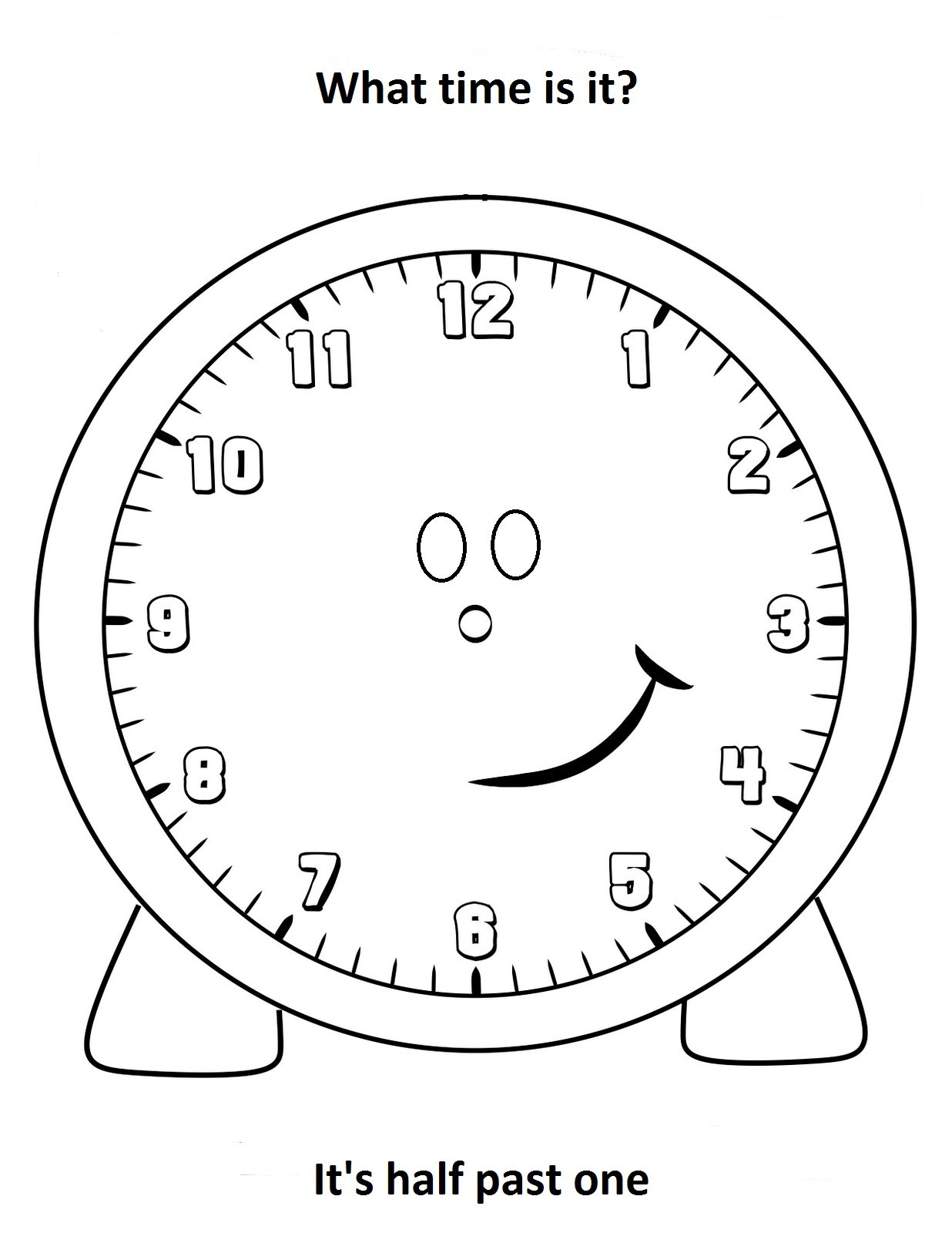 Clock coloring pages printable for free download