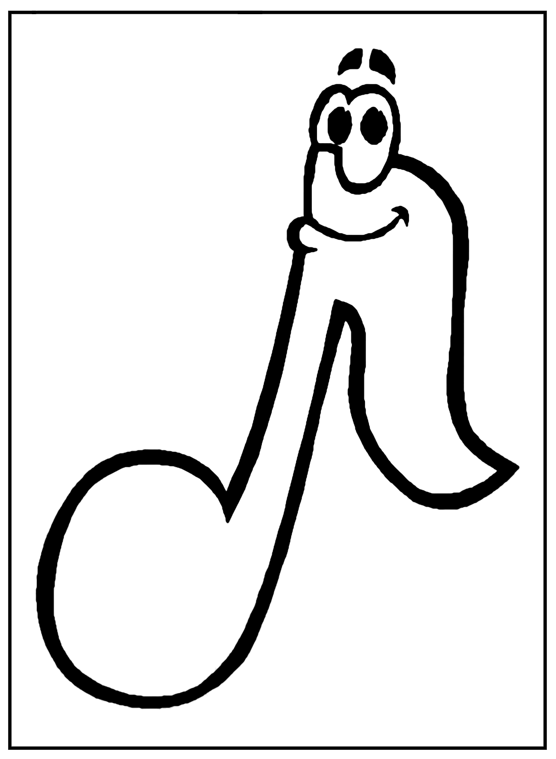Musical note emoji coloring page
