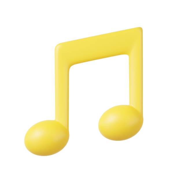 Quarter notes cartoon stock illustrations royalty