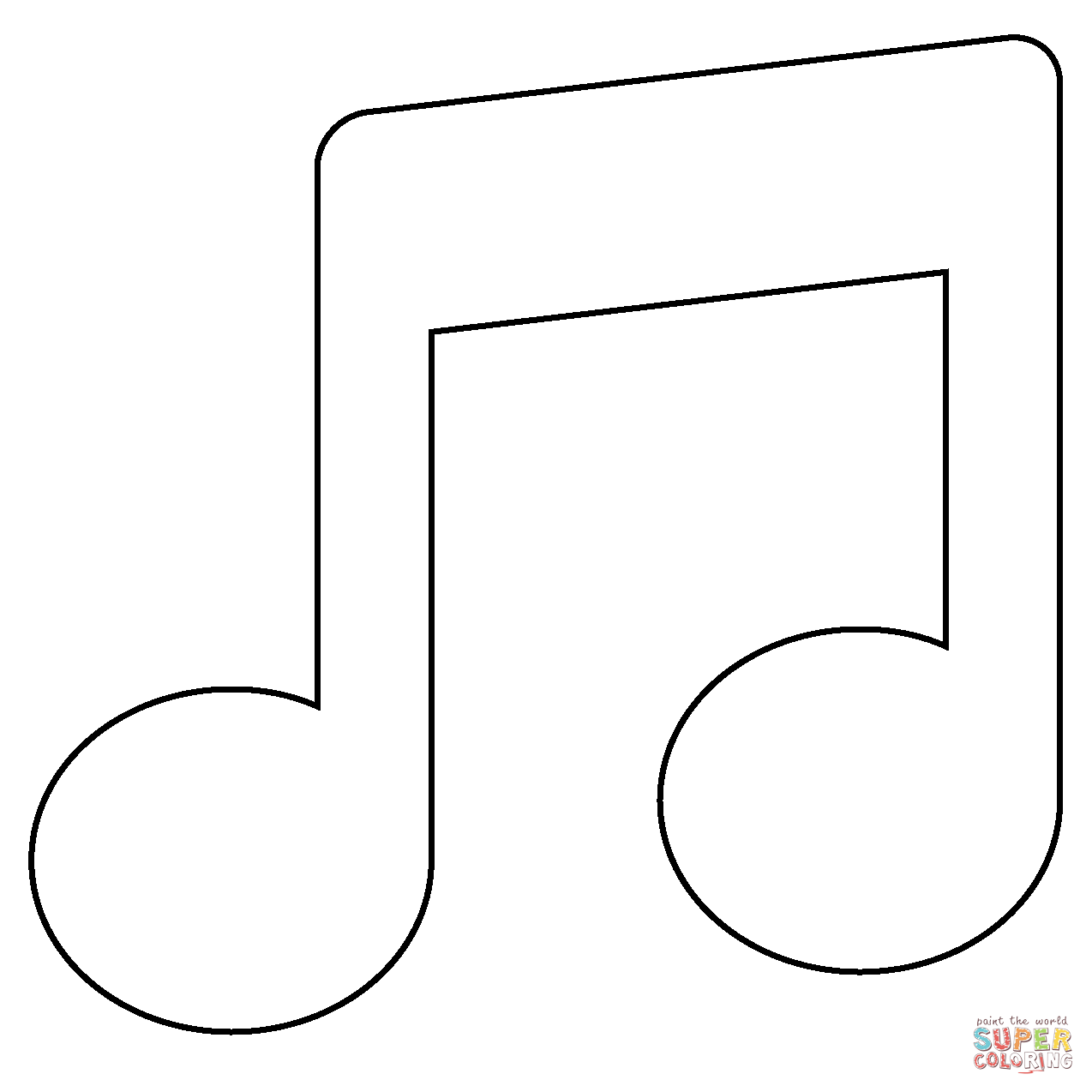 Musical note emoji coloring page free printable coloring pages