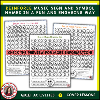 Color by music notes and rests emoji color by music sheets tpt