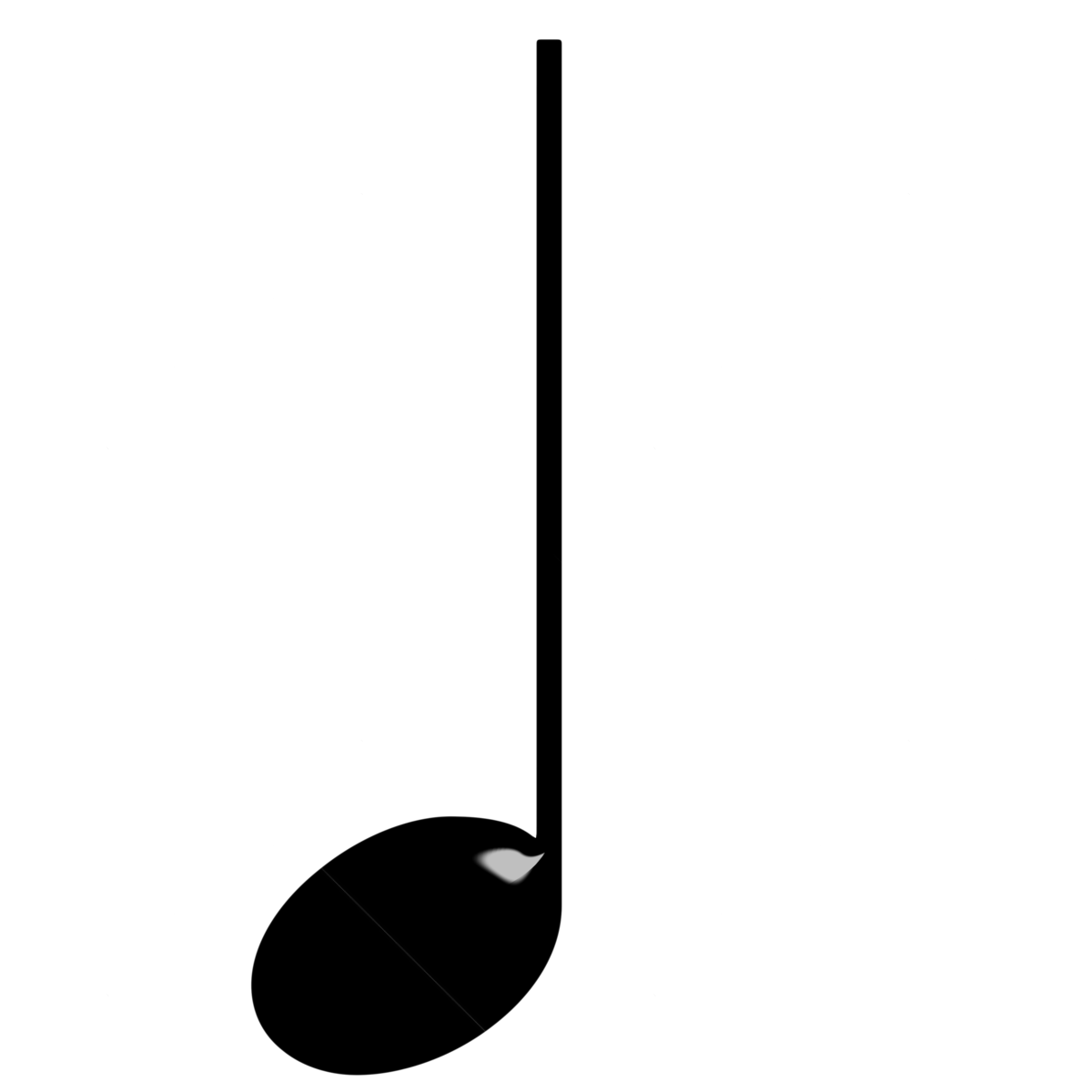 D quarter note black element indication design png transparent image and clipart for free download