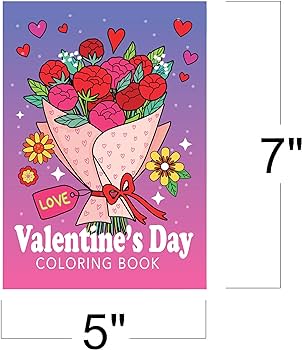 Libros para colorear para el dãa de san valentãn para niãos paquete de folletos de colores pequeãos en diseãos recuerdos de fiesta de san valentãn para niãos regalos educativos