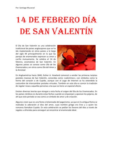 De febrero dia de san valentãn by santy mucarsel