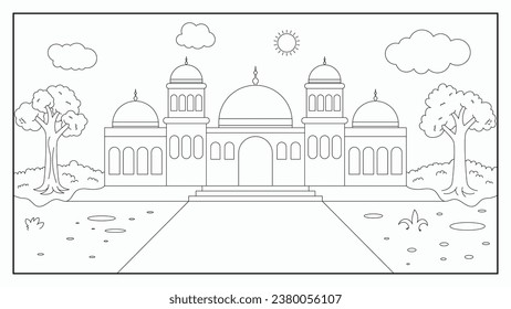 Mosque coloring pages images stock photos d objects vectors