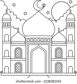 Mosque coloring pages images stock photos d objects vectors