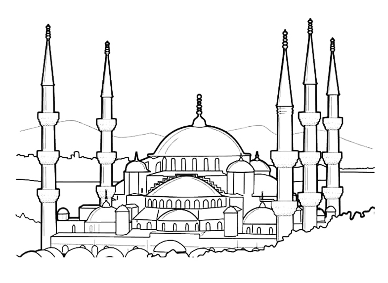 Turkey country coloring pages