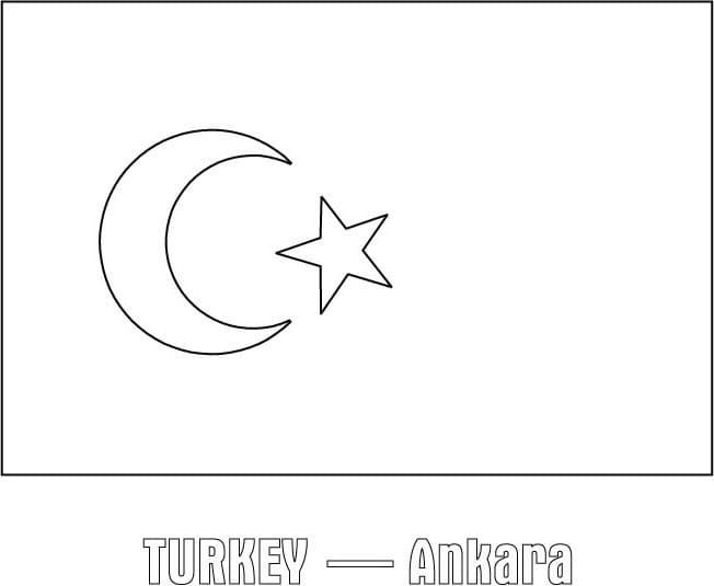 Tãrkiye turkey coloring pages