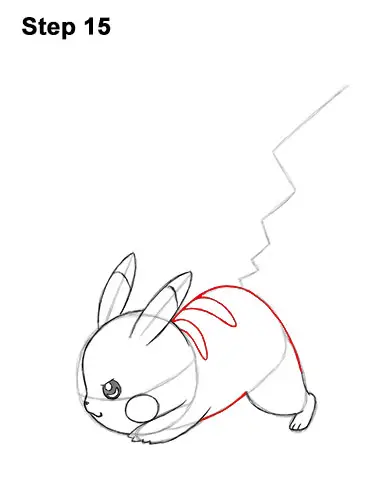 How to draw pikachu attack pose