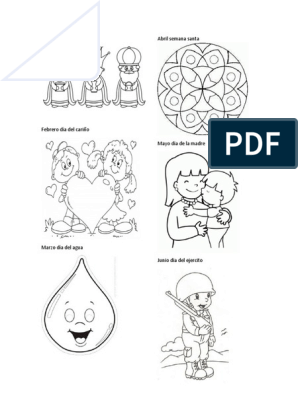 Celebracion por m en guatemala para colorear pdf
