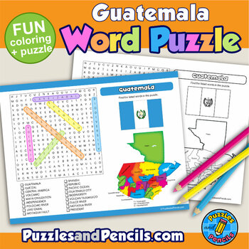 Guatemala coloring pages tpt