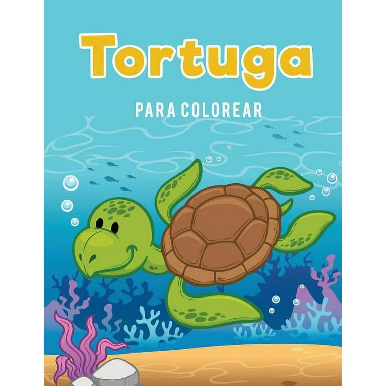 Tortuga para colorear paperback